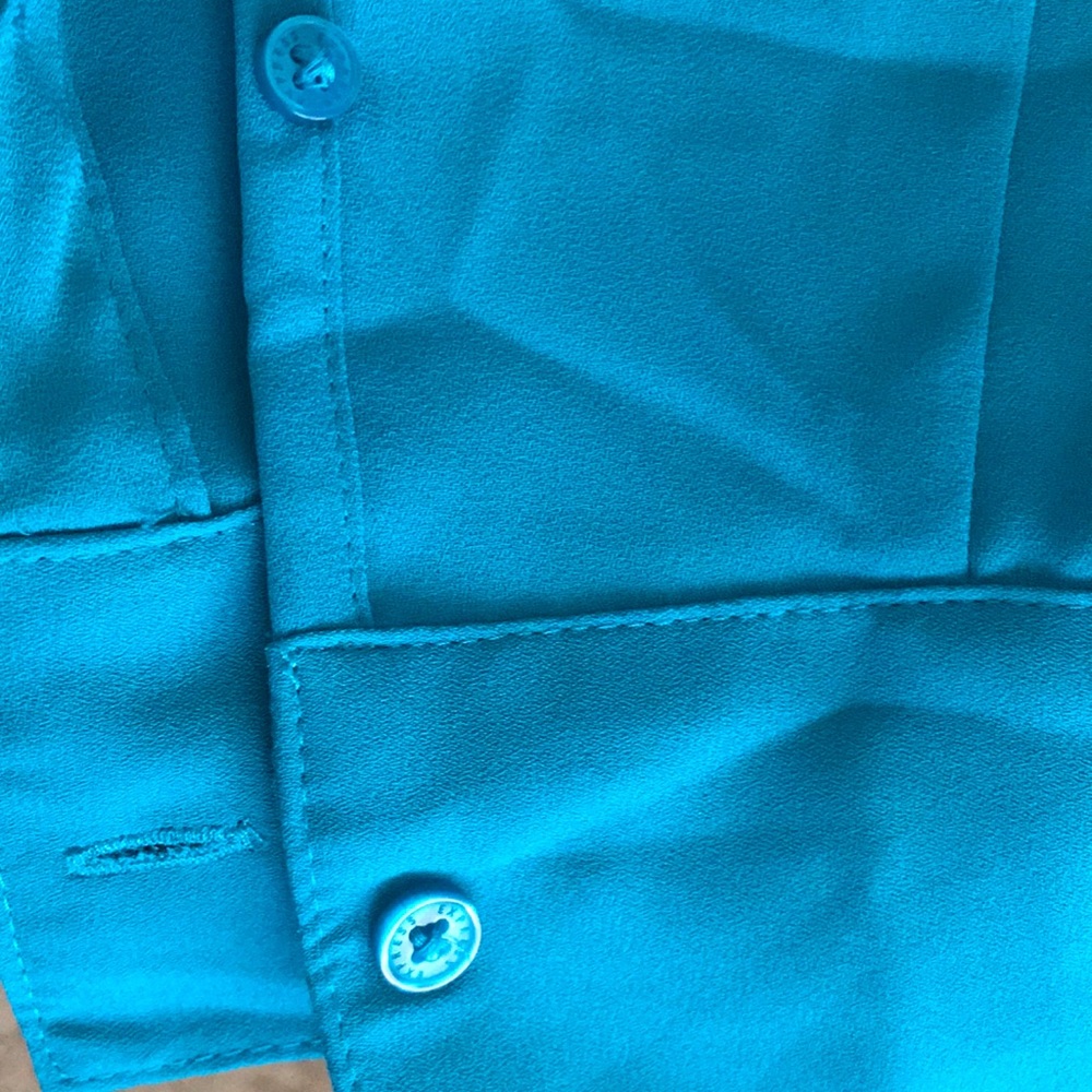 Express Collared Button Down Blouse - Picture 3 of 4